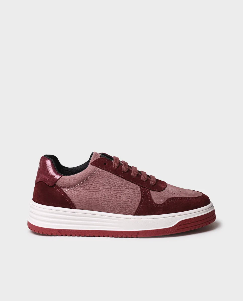Men's sneakers with elastic laces in nubuck