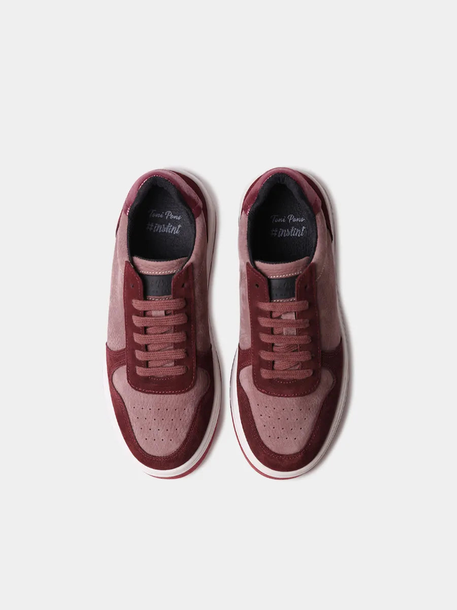 Sneakers en nobuk y serraje para mujer | AINA