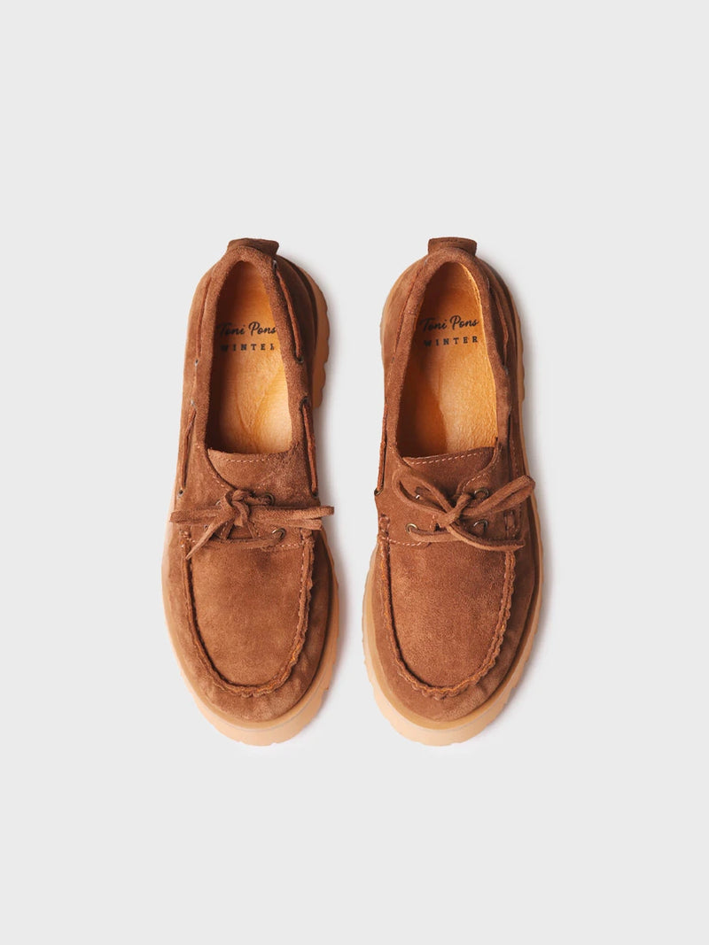 Botines mujer - Náutico en serraje con suela track para mujer | AITONA  - Toni Pons  