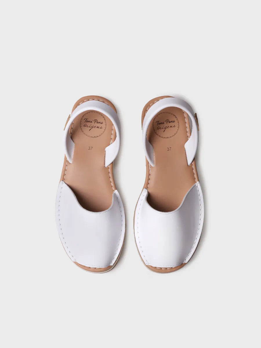 Menorquinas mujer - Abarca de mujer en piel con plataforma | ALAIOR-P  - Toni Pons  