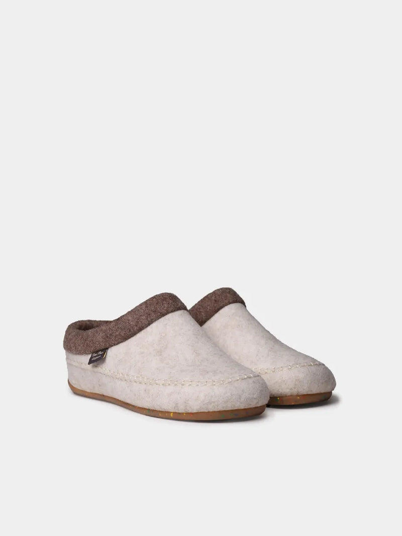Zapatillas de casa mujer - Slippers destalonadas en fieltro con cuña para mujer | ALBONS  - Toni Pons  