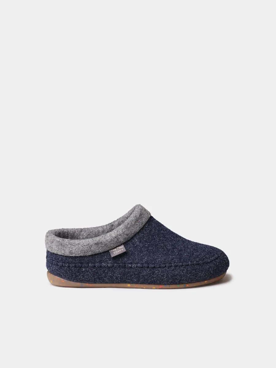 Men's clog-style slipper in felt