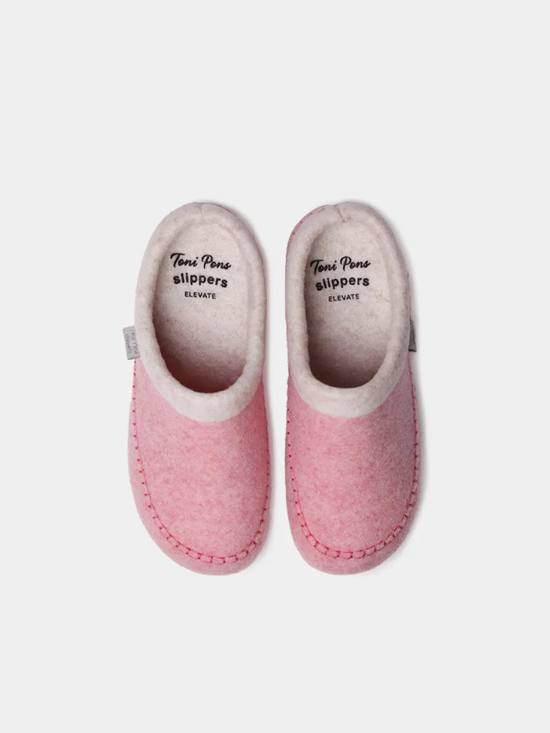 Zapatillas de casa mujer - Slippers destalonadas en fieltro con cuña para mujer | ALBONS  - Toni Pons  