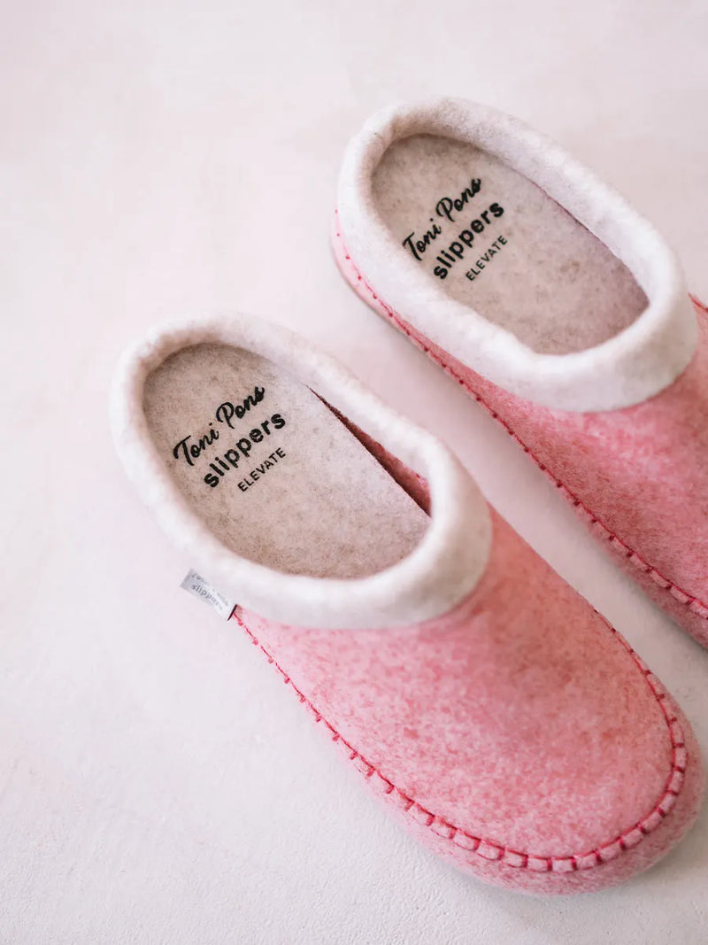 Zapatillas de casa mujer - Slippers destalonadas en fieltro con cuña para mujer | ALBONS  - Toni Pons  