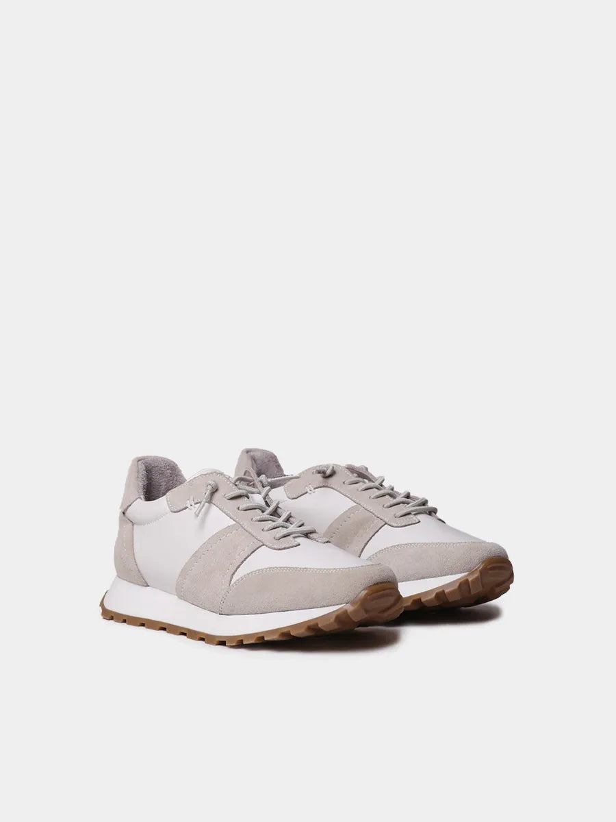 Zapatos con cordones mujer - Zapatillas deportivas de piel metalizada y serraje para mujer | ALICIA  - Toni Pons  