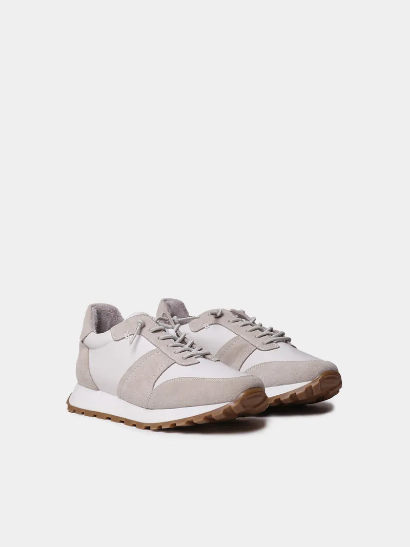 Zapatos con cordones mujer - Zapatillas deportivas de piel metalizada y serraje para mujer | ALICIA  - Toni Pons  