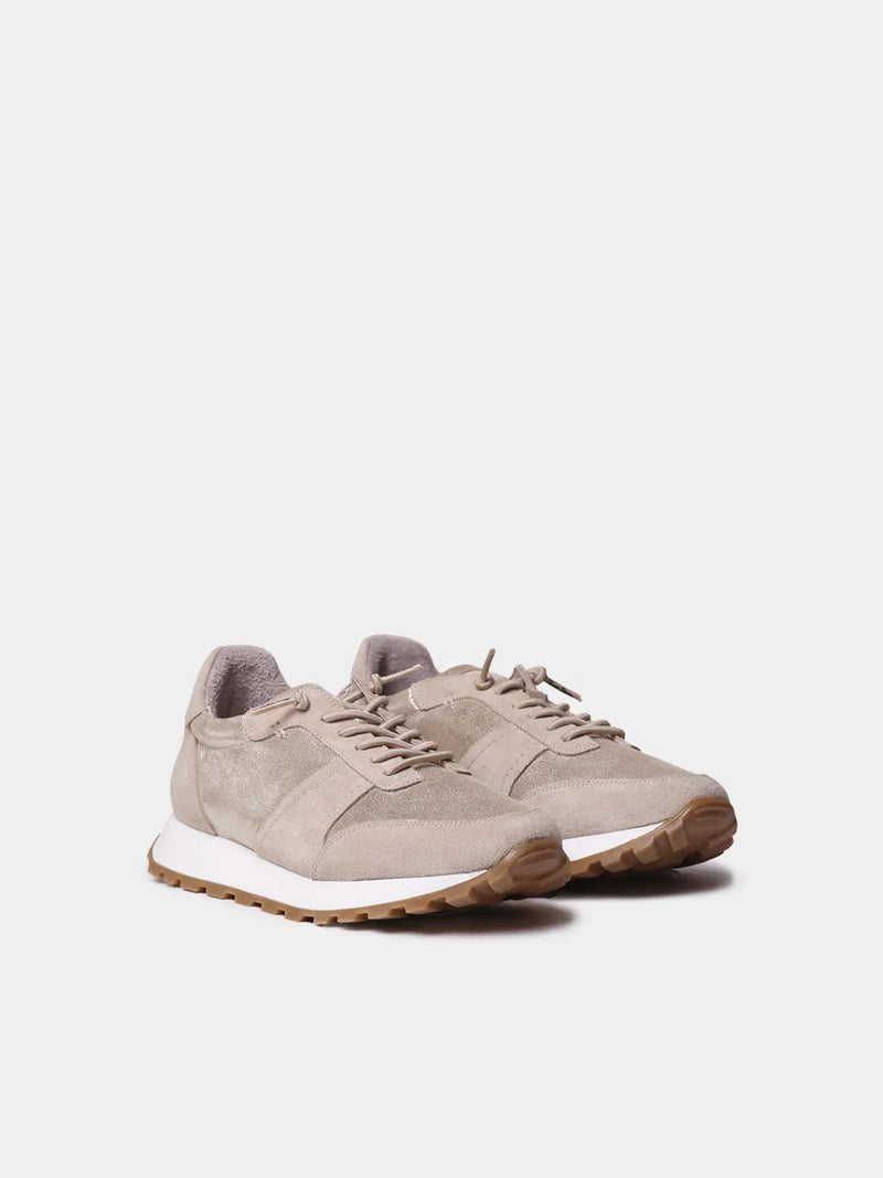 Zapatos con cordones mujer - Zapatillas deportivas de piel metalizada y serraje para mujer | ALICIA  - Toni Pons  