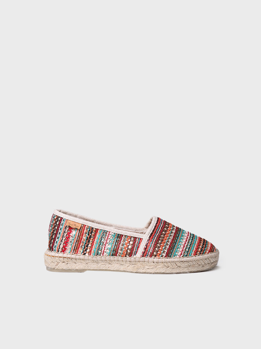 Alpargata mujer - Alpargata plana de mujer multicolor  - Toni Pons  