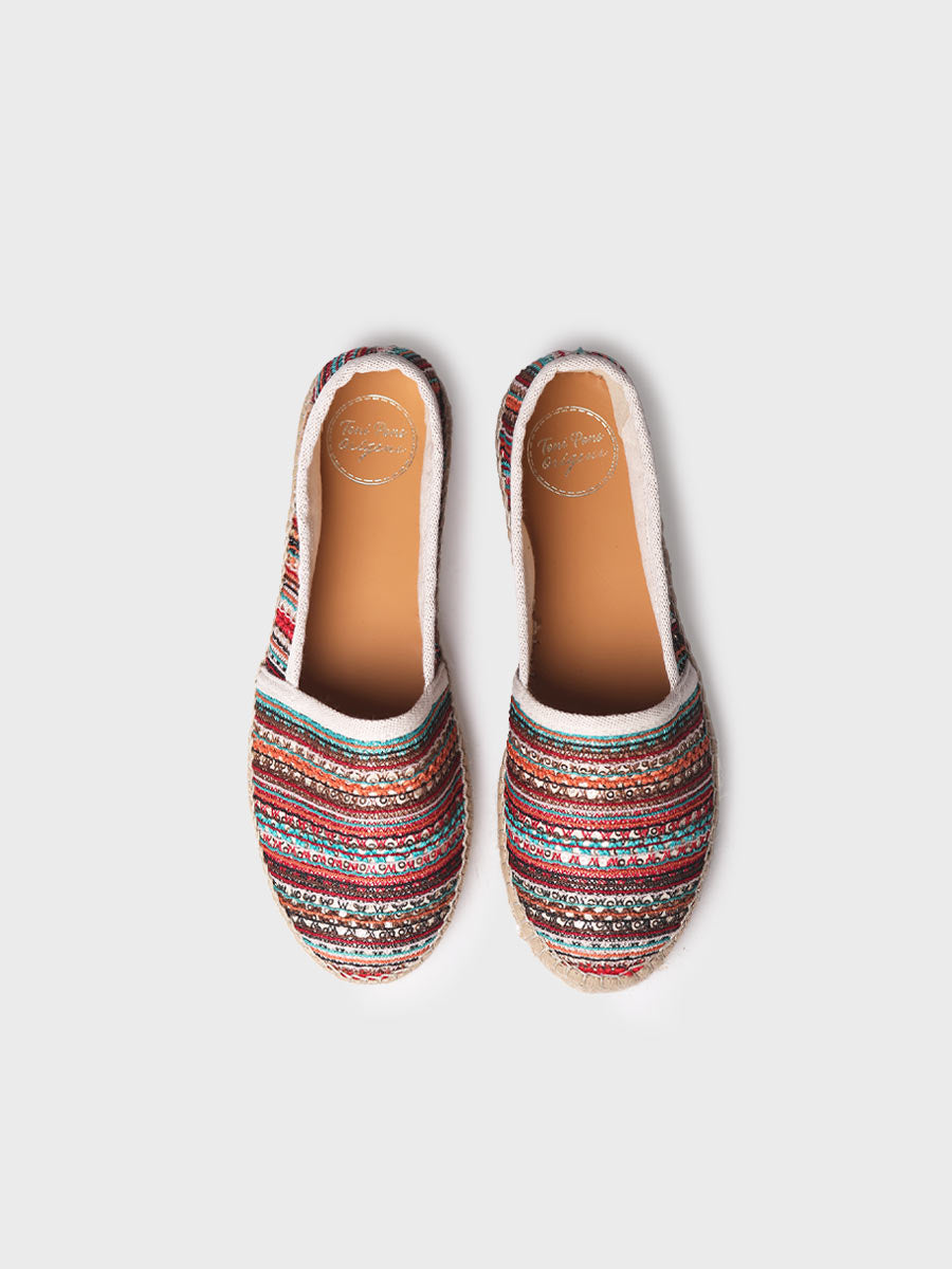 Alpargata mujer - Alpargata plana de mujer multicolor  - Toni Pons  