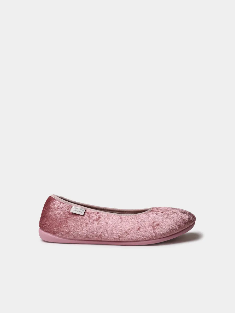 Women's backless felt slippers with wedge