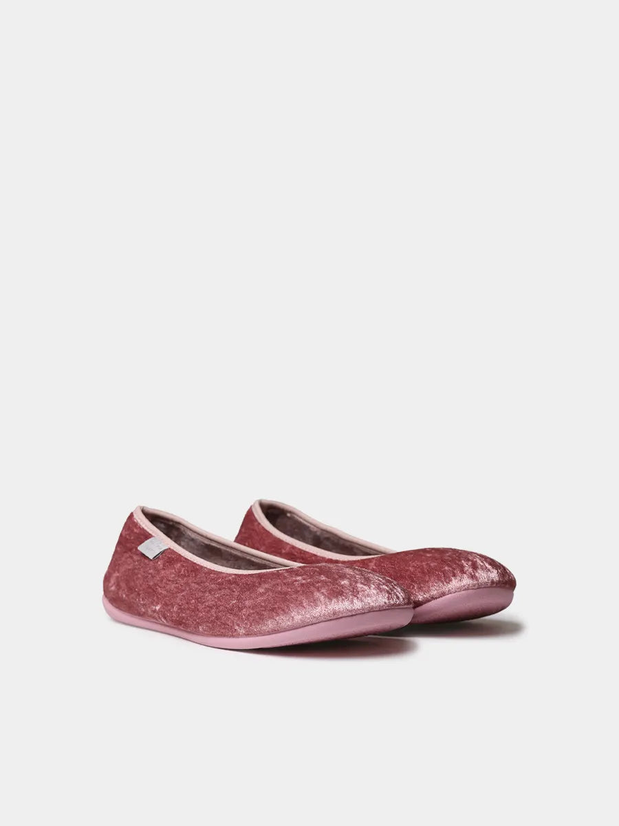Women's backless felt slippers with wedge