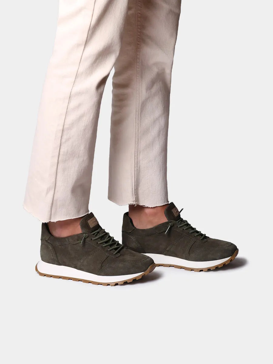 Men's suede lace-up boot