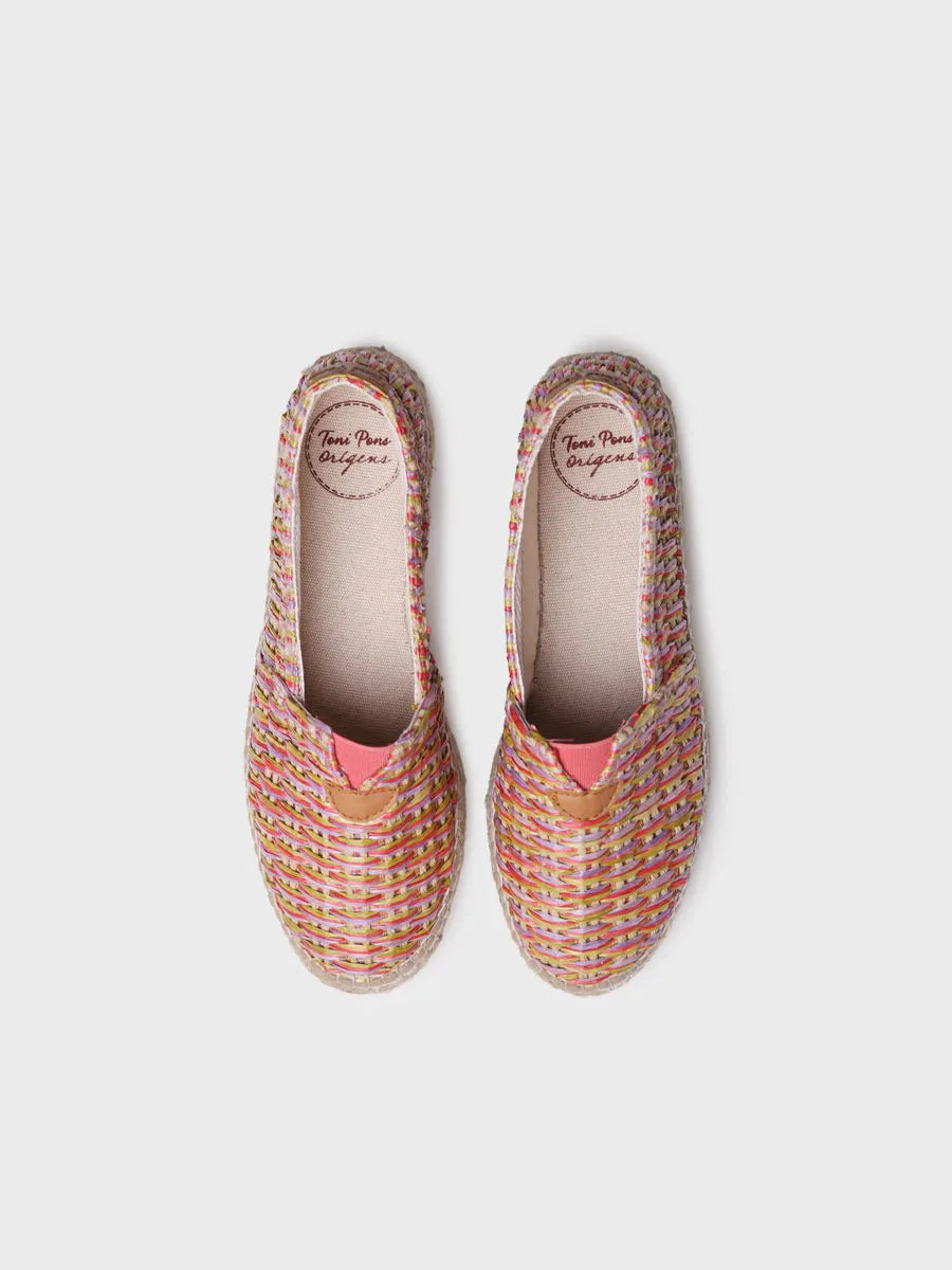 Alpargata mujer - Alpargata plana de mujer multicolor  - Toni Pons  