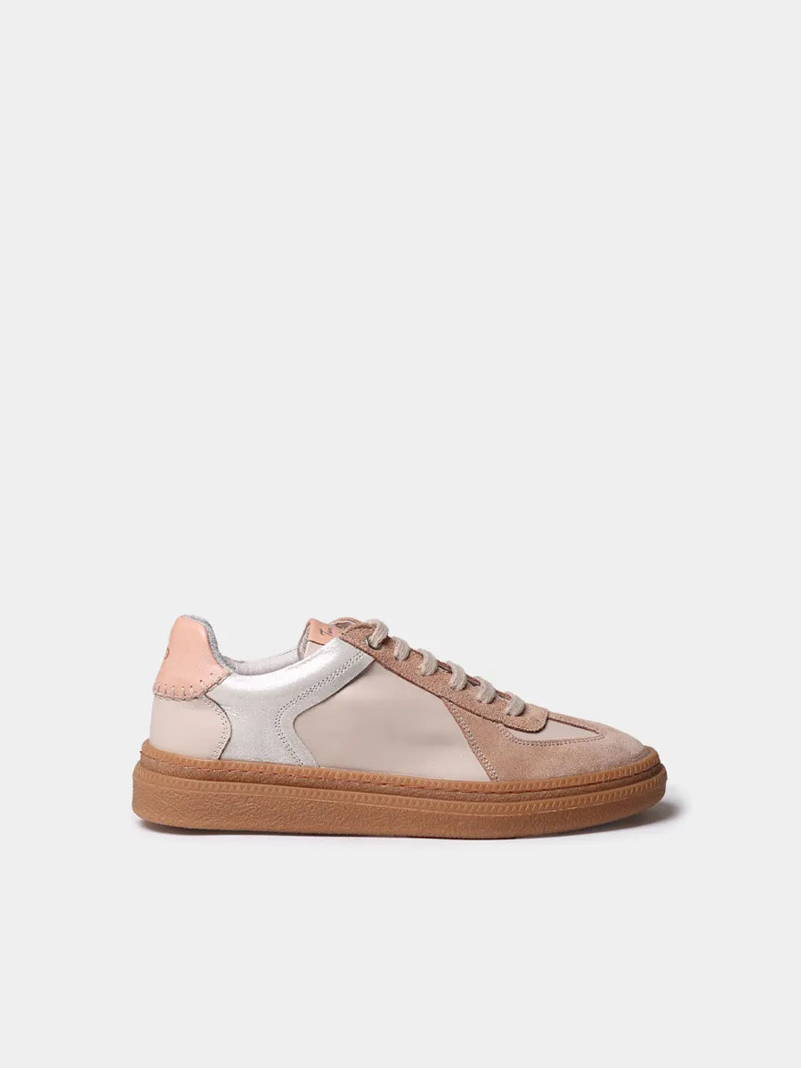 Zapatillas deportivas de piel para mujer con animal print | AUREA