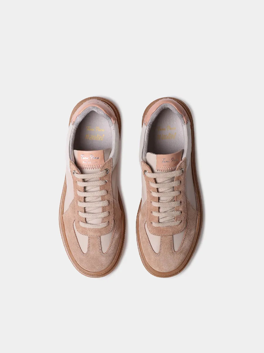 Zapatillas deportivas de piel para mujer con animal print | AUREA