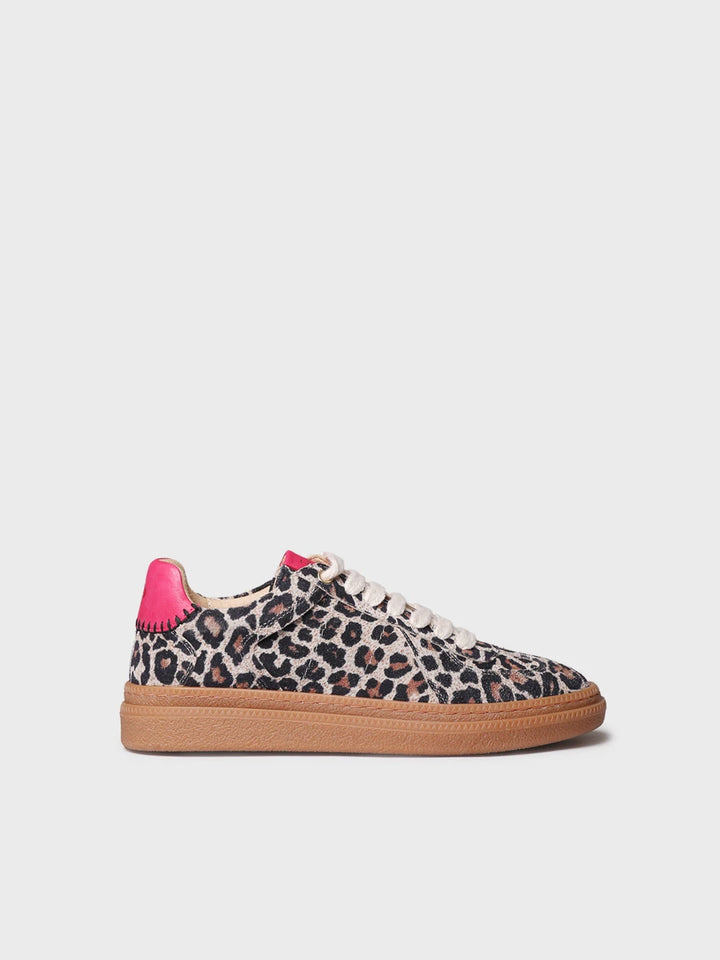 Zapatillas mujer - Zapatilla deportiva en piel en animal print para mujer | AUREA  - Toni Pons  