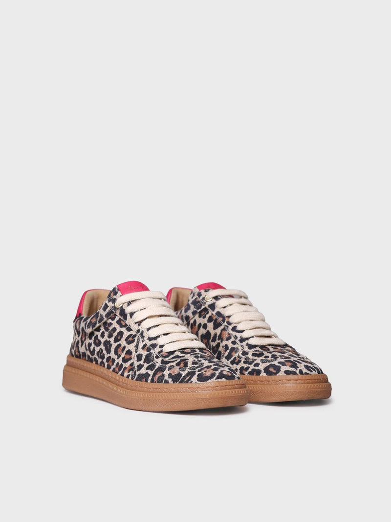 Zapatillas mujer - Zapatilla deportiva en piel en animal print para mujer | AUREA  - Toni Pons  