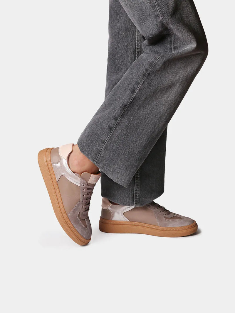 Zapatos con cordones mujer - Zapatillas deportivas de piel para mujer con animal print | AUREA  - Toni Pons  