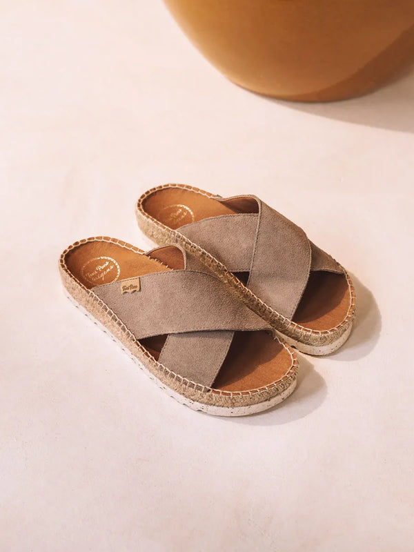 Flat espadrilles made in Spain