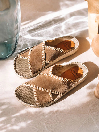  - Sandalias planas tipo BIO de mujer en serraje| BALI-SD  - Toni Pons  