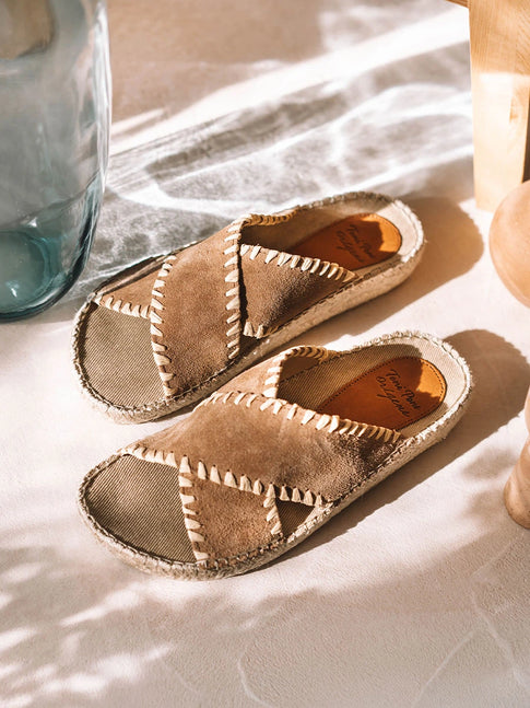  - Sandalias planas tipo BIO de mujer en serraje| BALI-SD  - Toni Pons  