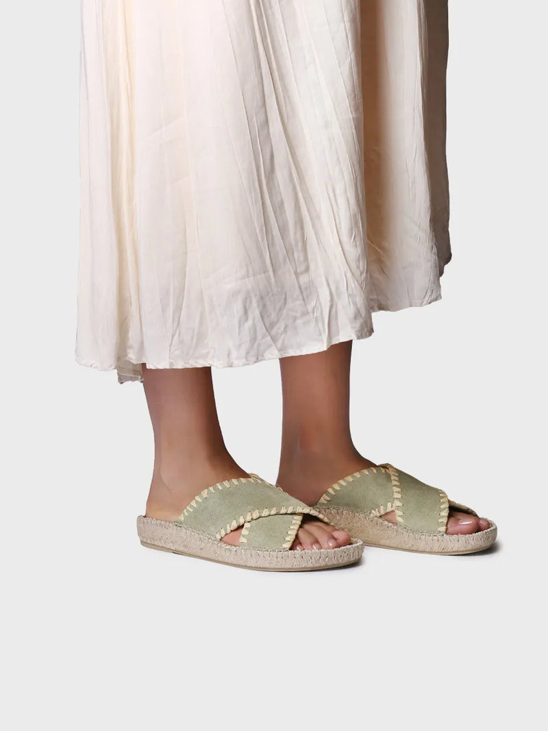  - Sandalias planas tipo BIO de mujer en serraje| BALI-SD  - Toni Pons  
