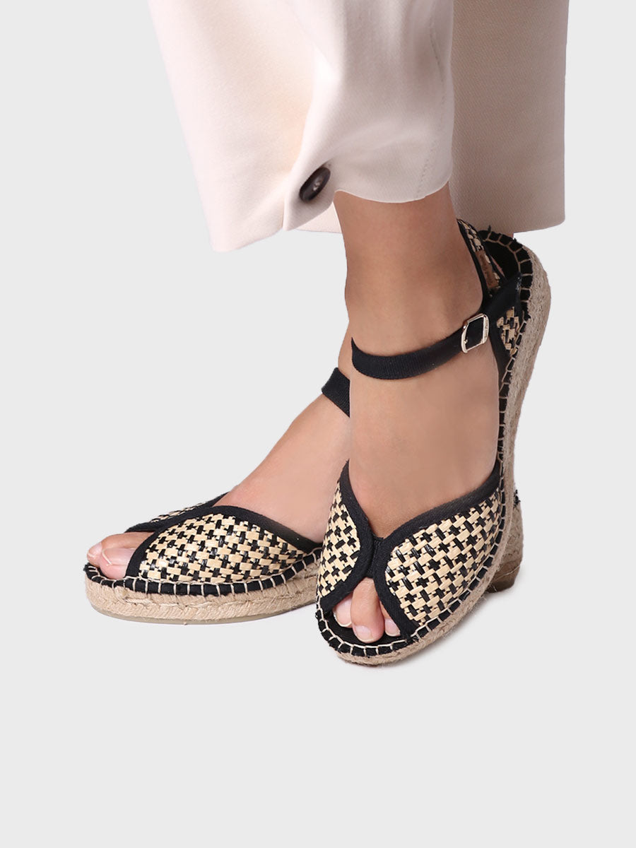 Alpargata mujer - Alpargata de cuña media de mujer en rafia  - Toni Pons  