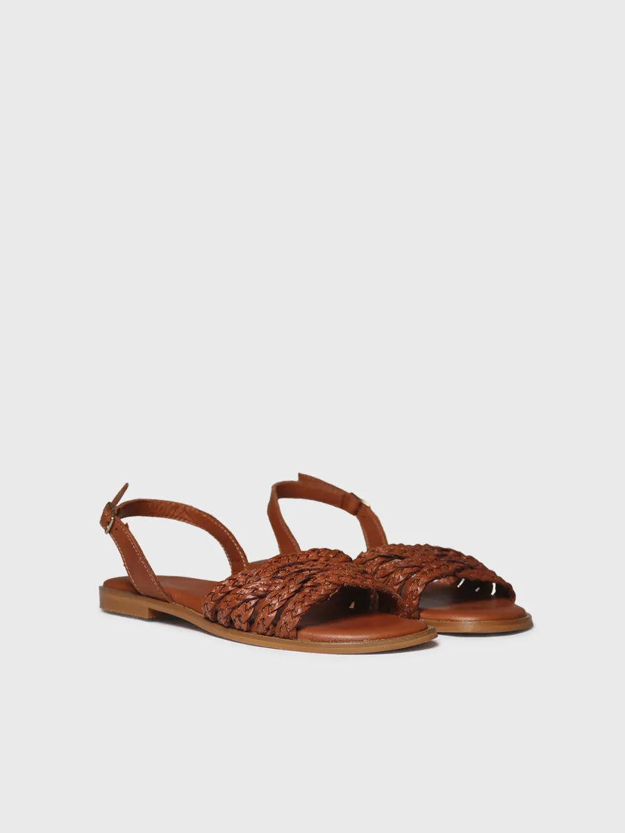  - Sandalias planas de mujer en piel trenzada | BERNA  - Toni Pons  