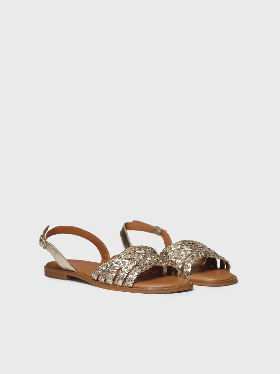  - Sandalias planas de mujer en piel trenzada | BERNA  - Toni Pons  