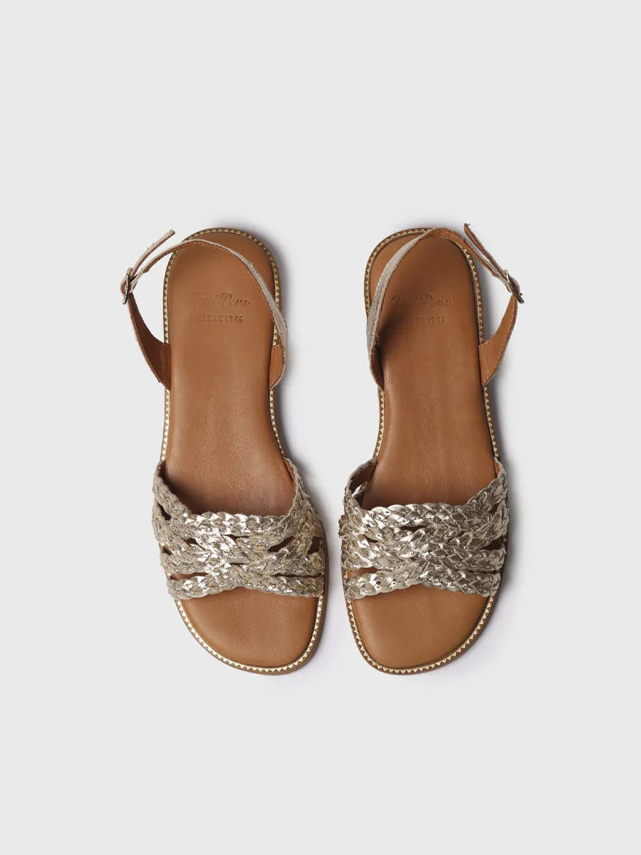  - Sandalias planas de mujer en piel trenzada | BERNA  - Toni Pons  