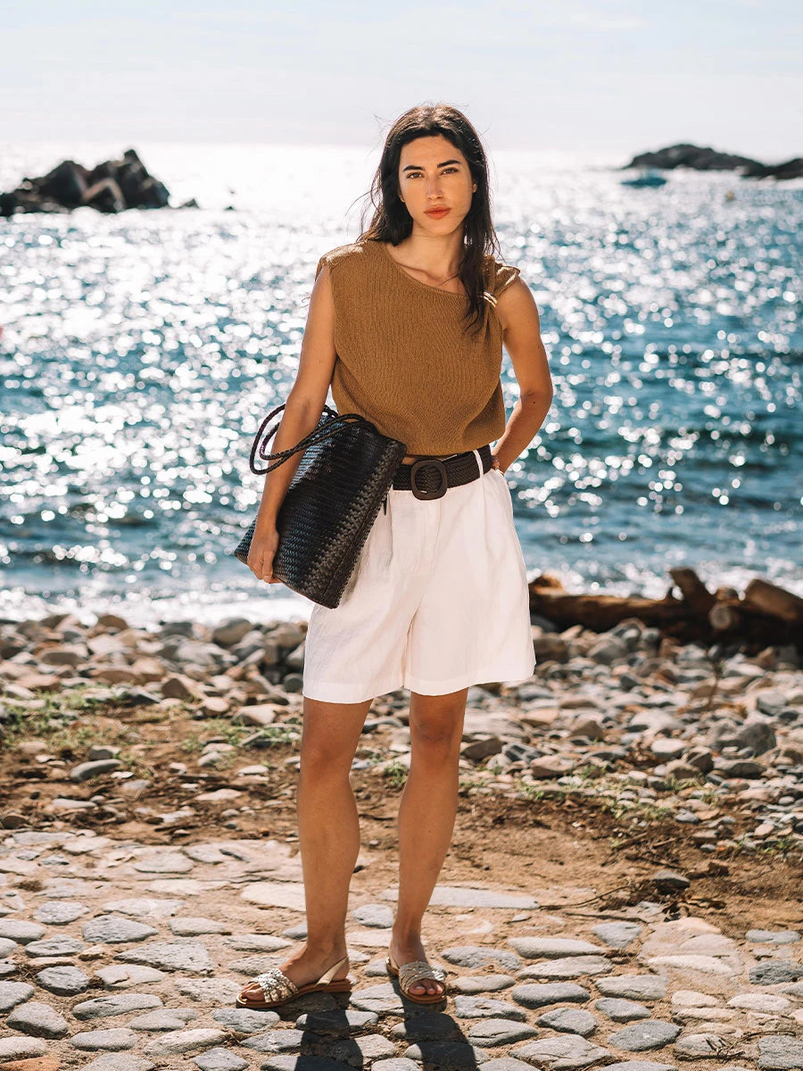  - Sandalias planas de mujer en piel trenzada | BERNA  - Toni Pons  