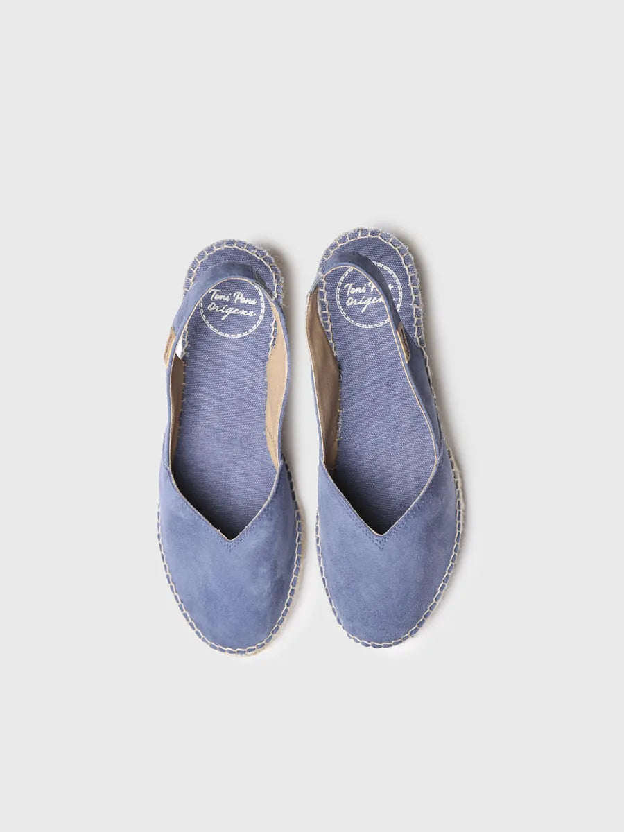 Women's closed wedge espadrilles in suede