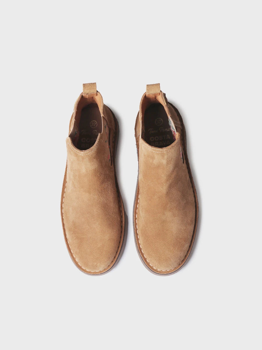 Botines mujer - Botín en serraje con bordados para mujer | BISBAL  - Toni Pons  