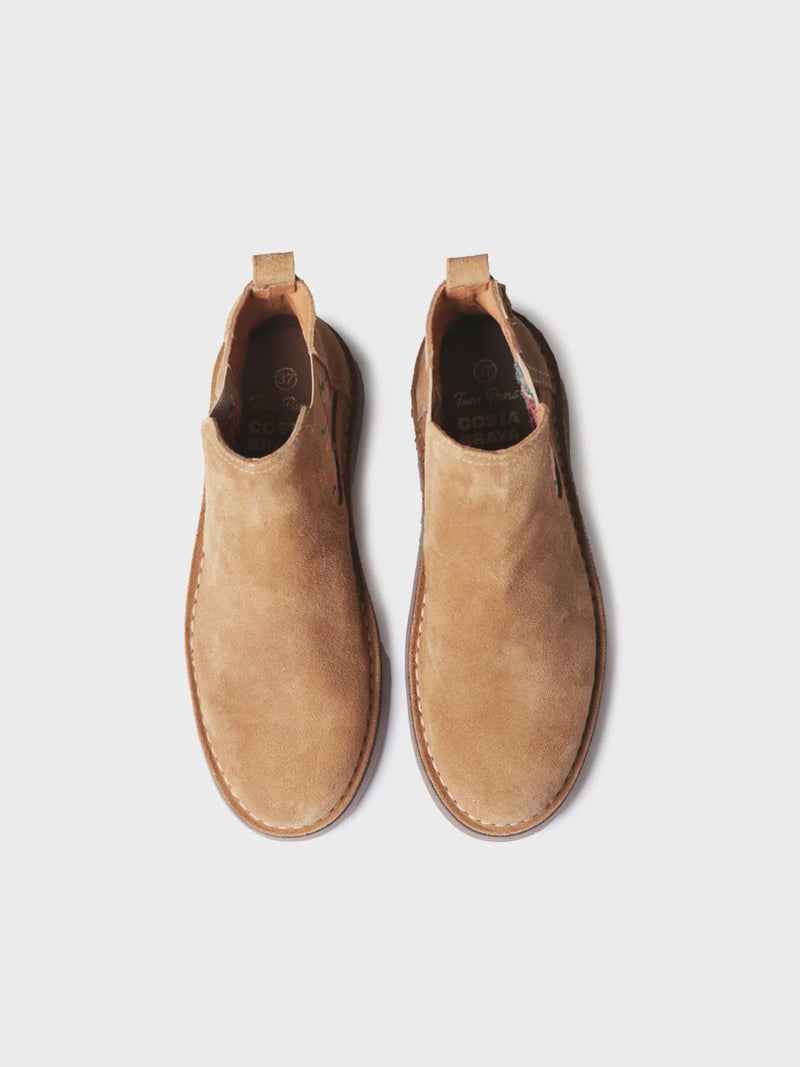 Botines mujer - Botín en serraje con bordados para mujer | BISBAL  - Toni Pons  