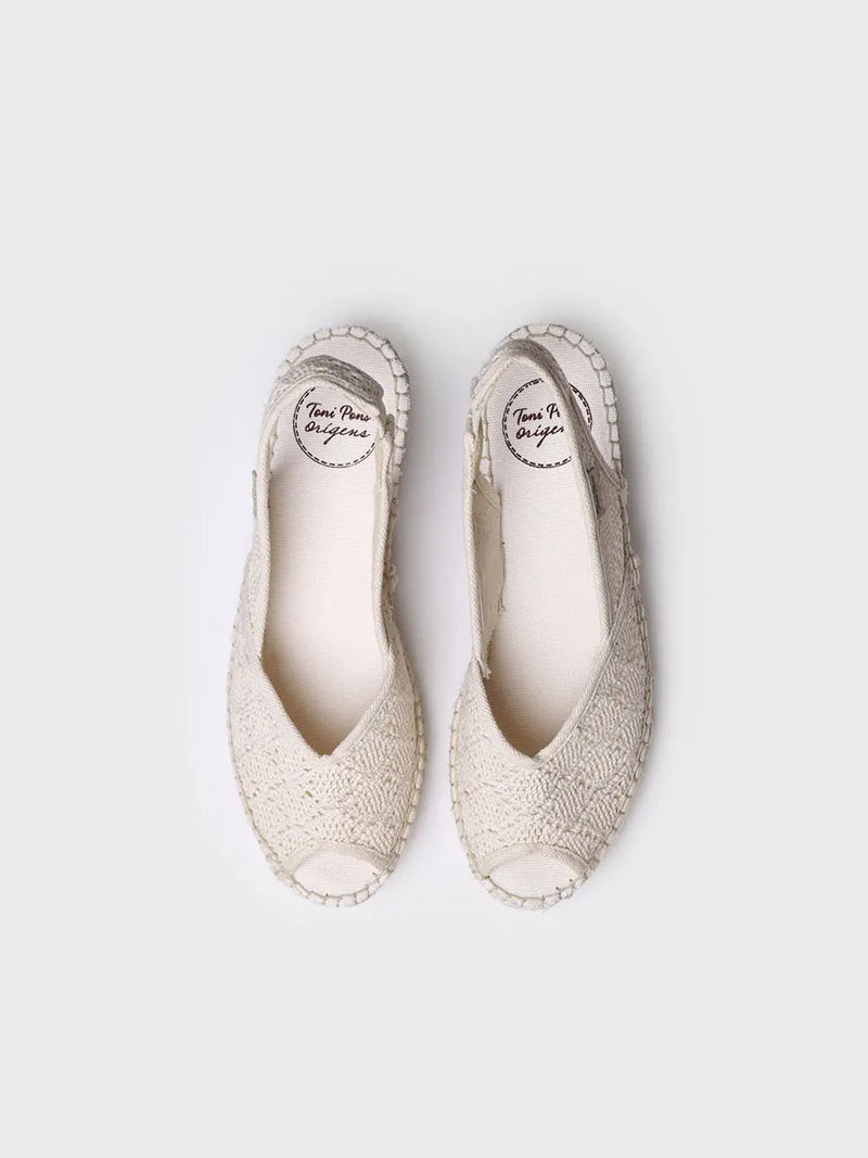 alpargatas mujer - Alpargata de cuña de yute estilo peep toe | BLANCA-AD  - Toni Pons  