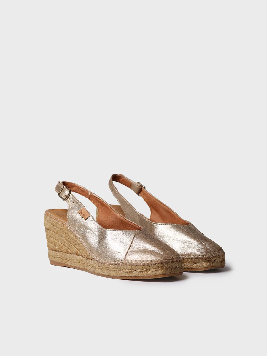  - Alpargatas de cuña cerradas de mujer en piel | BRENDA-AS  - Toni Pons  