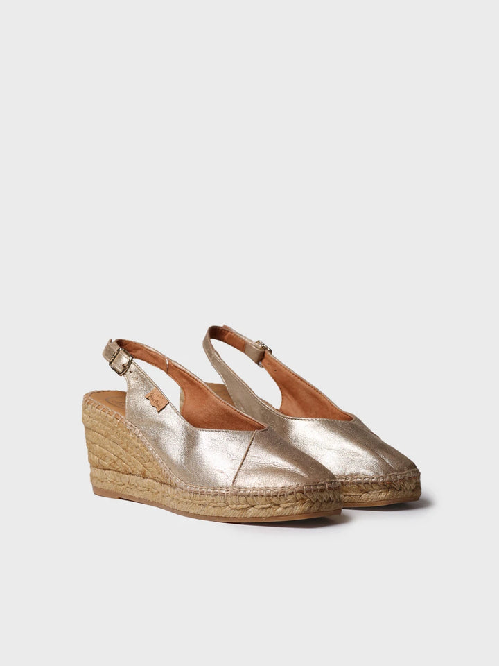  - Alpargatas de cuña cerradas de mujer en piel | BRENDA-AS  - Toni Pons  