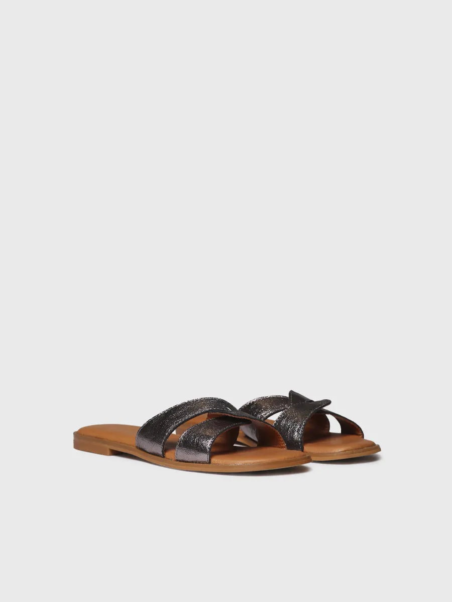  - Sandalias planas de mujer en piel metalizada | BRESCIA  - Toni Pons  