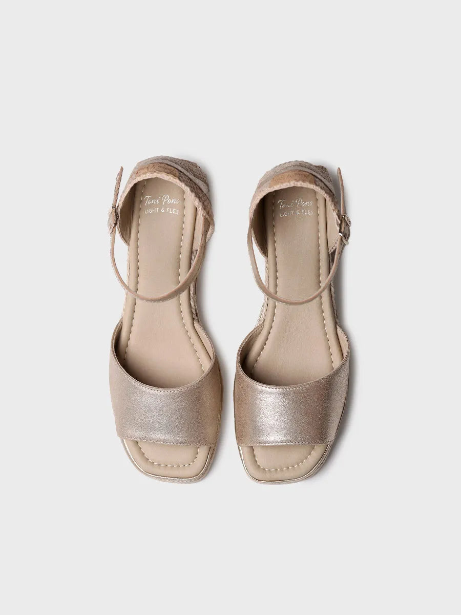  - Alpargatas de cuña de mujer en serraje | BRISA  - Toni Pons  