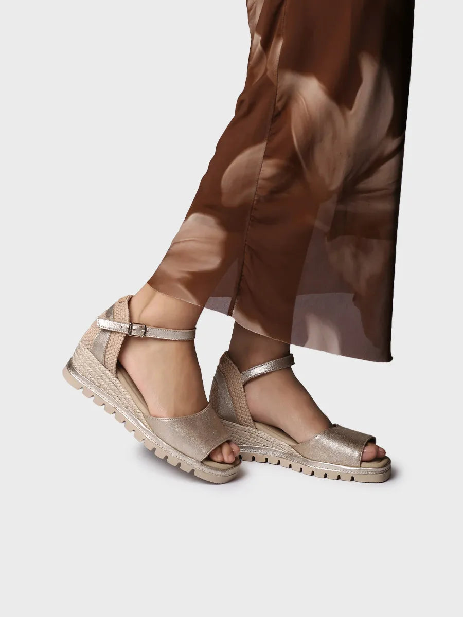  - Alpargatas de cuña de mujer en serraje | BRISA  - Toni Pons  