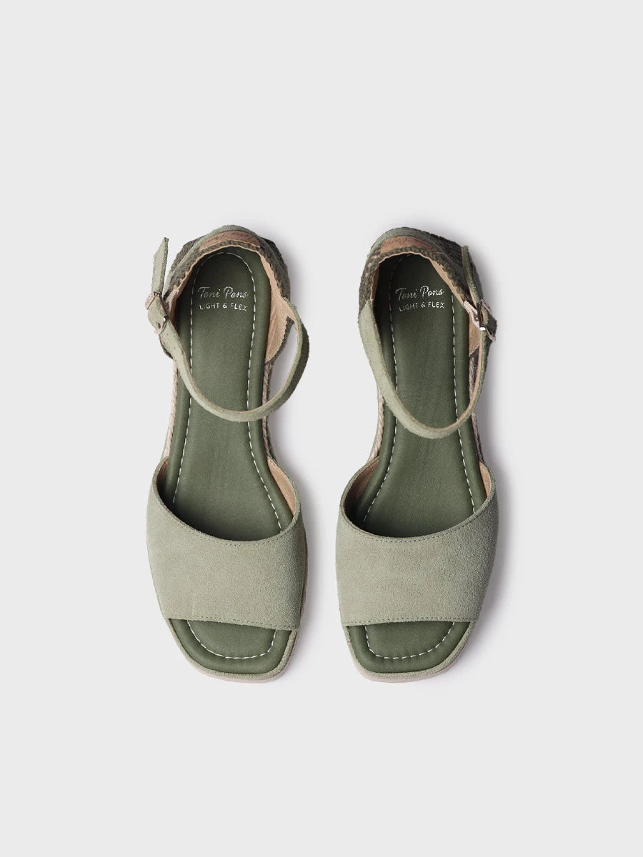  - Alpargatas de cuña de mujer en serraje | BRISA  - Toni Pons  