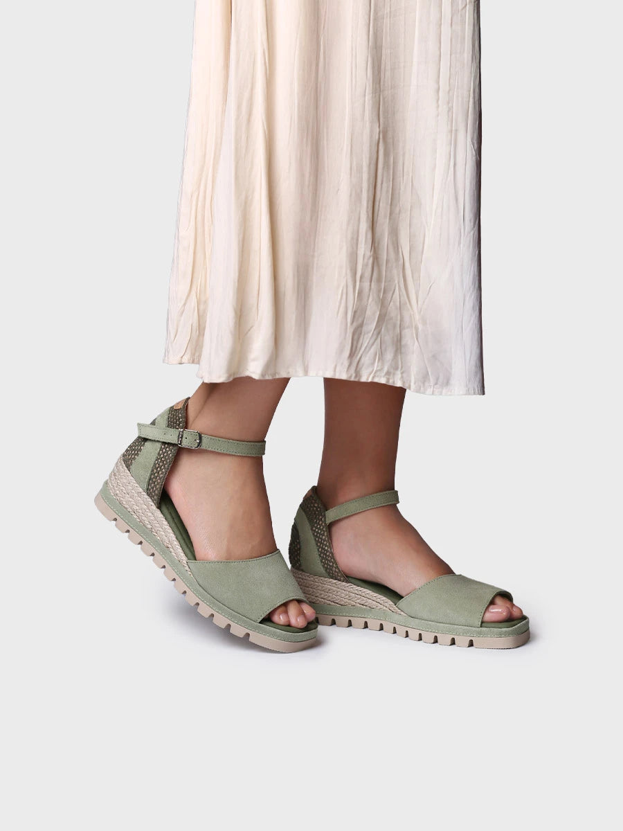  - Alpargatas de cuña de mujer en serraje | BRISA  - Toni Pons  