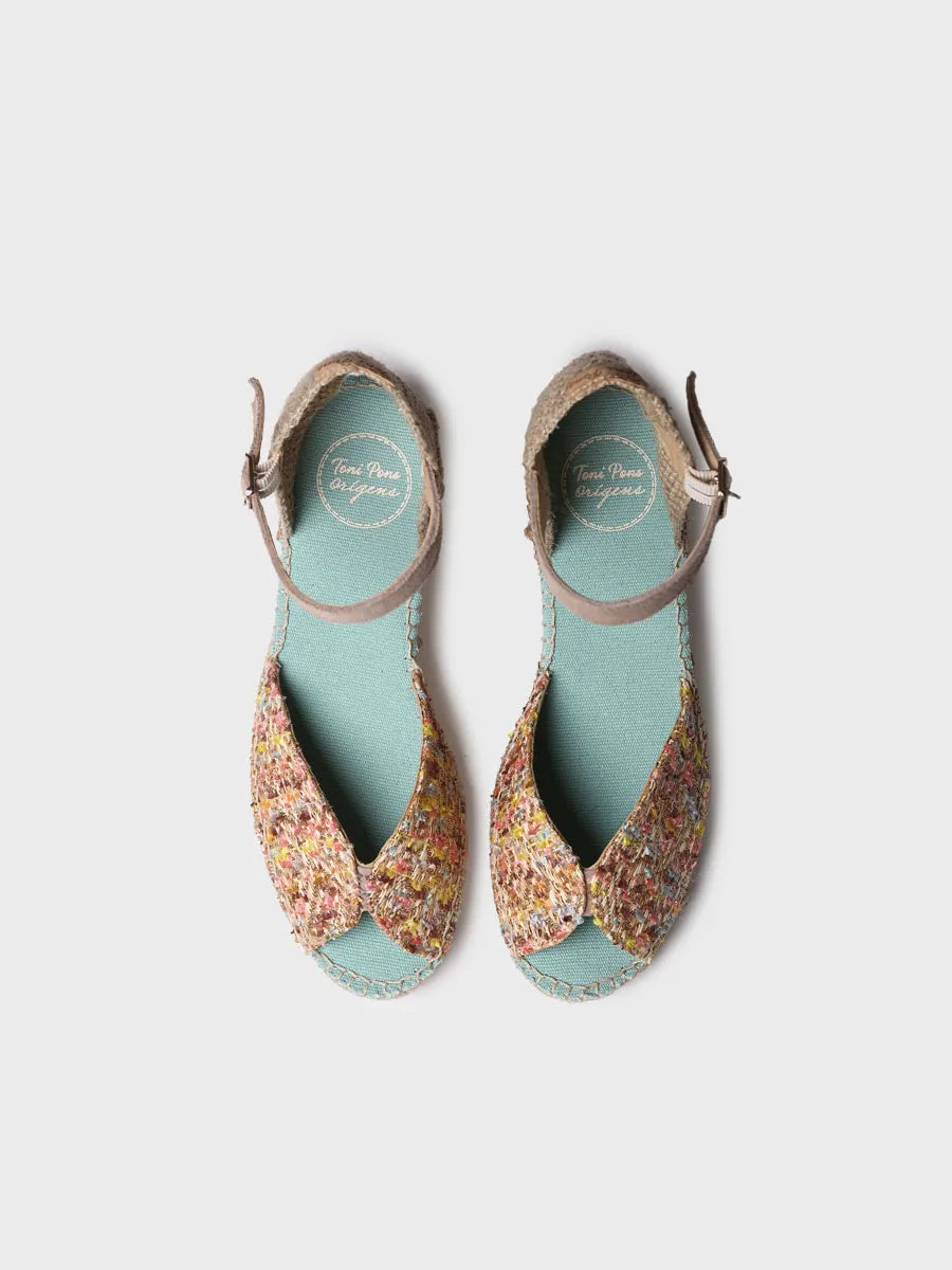  - Alpargatas de cuña de mujer en tejido multicolor | BRUNA  - Toni Pons  