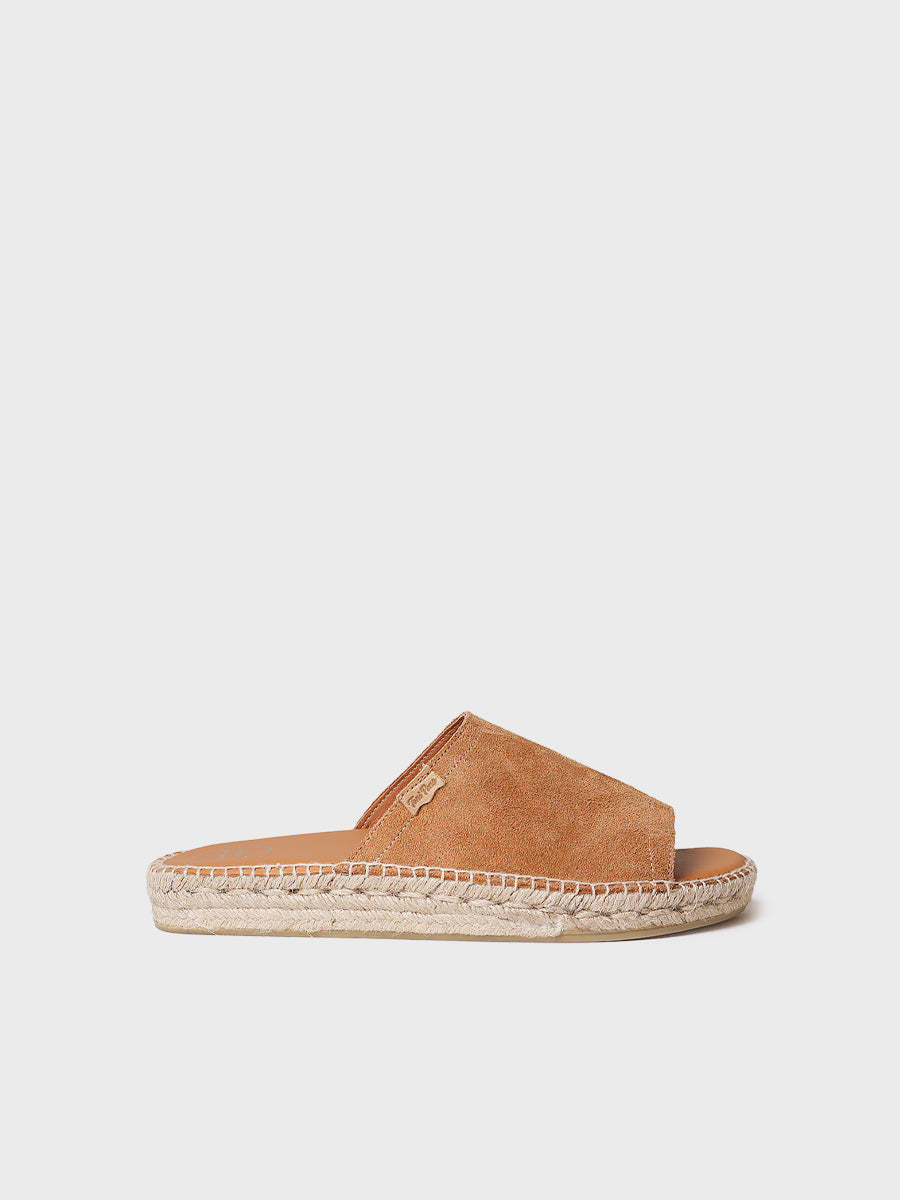 Espadrille ouverte pour homme en croûte de cuir - BRU