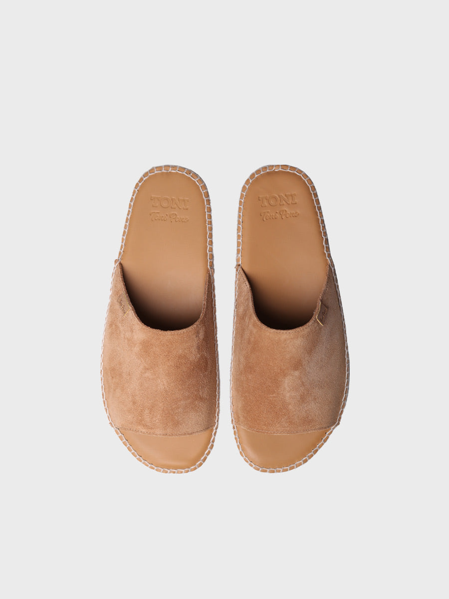 Espadrille ouverte pour homme en croûte de cuir - BRU