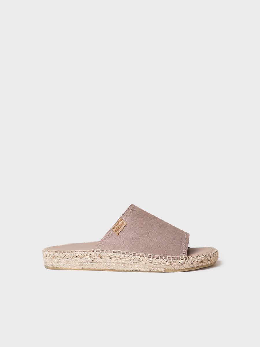 Espadrille ouverte pour homme en croûte de cuir - BRU