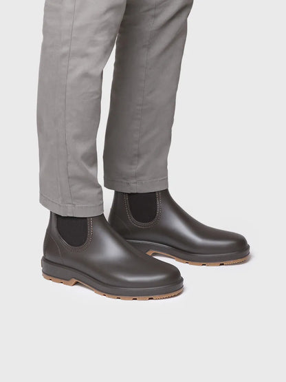 Bottines de pluie pour homme en caoutchouc avec finition mate 