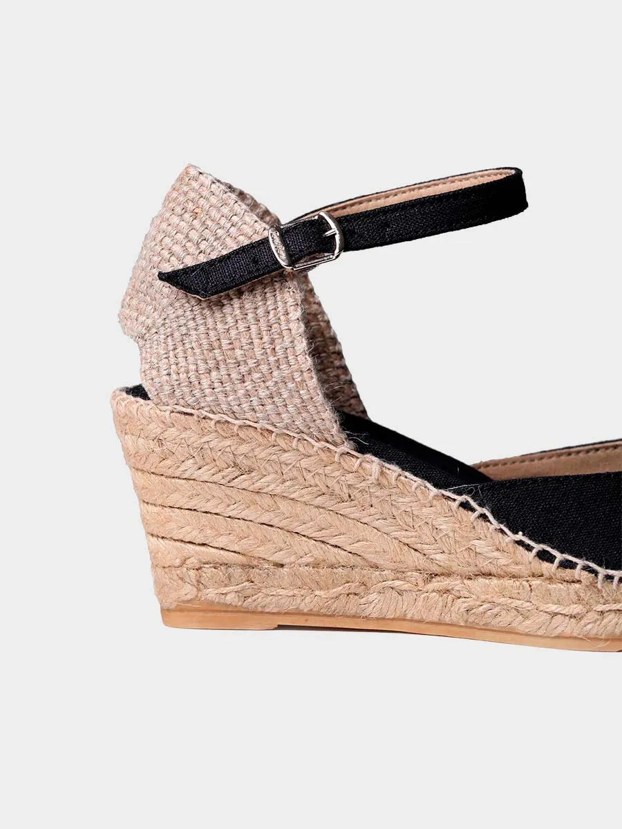 Jute wedge espadrilles with buckle