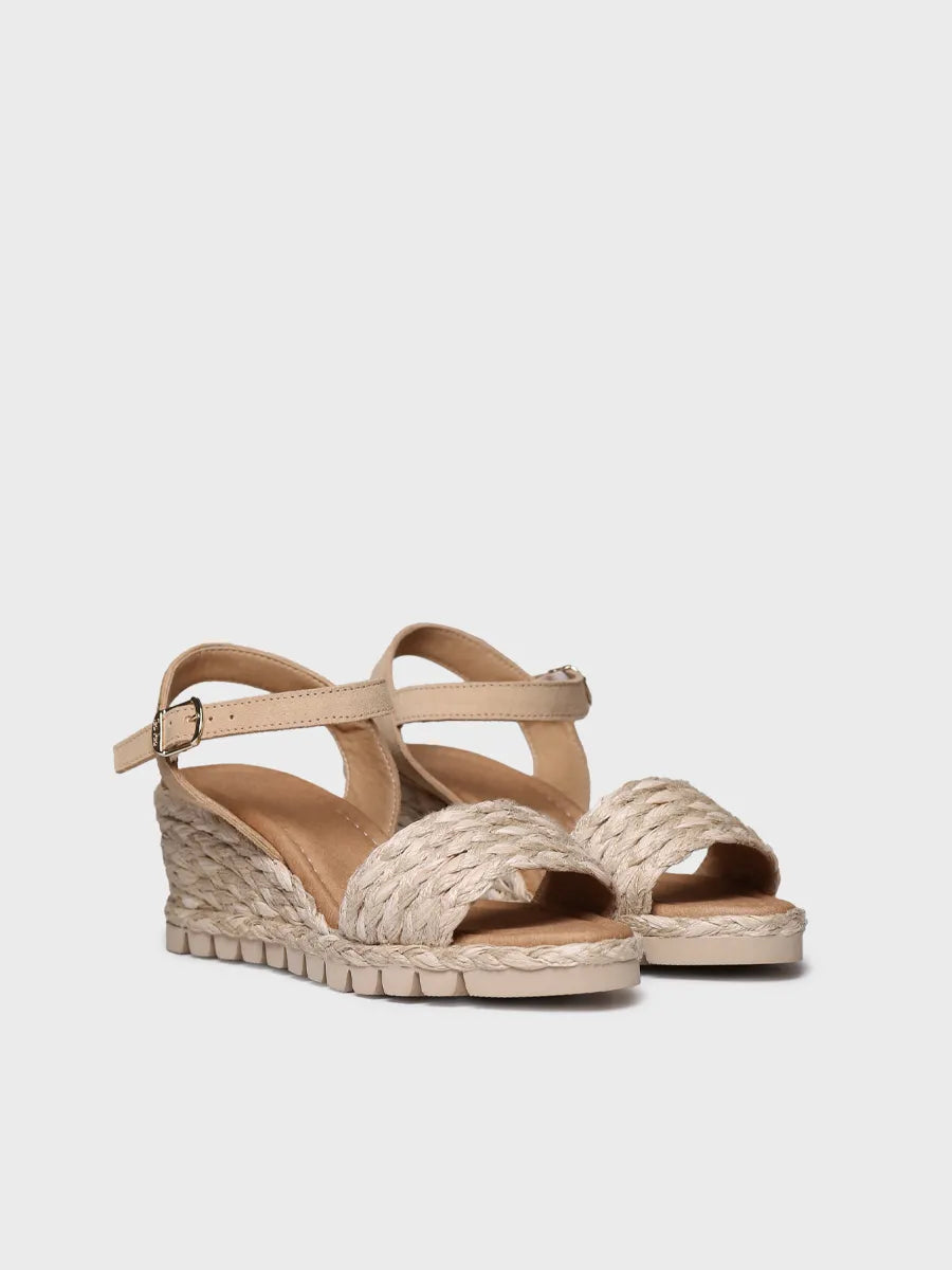 - Sandalias de cuña de mujer en yute trenzado | CALMA  - Toni Pons  