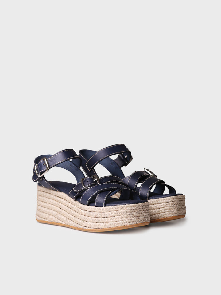 Sandalias mujer - Sandalia de plataforma de piel  - Toni Pons  